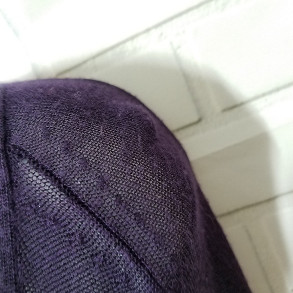 GAP Purple Sheer Button Down Cardigan - Picture 6 of 13